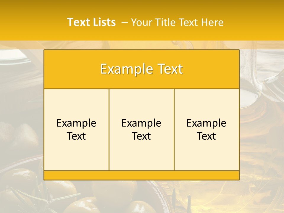 Nature Freshness Olive Oil PowerPoint Template