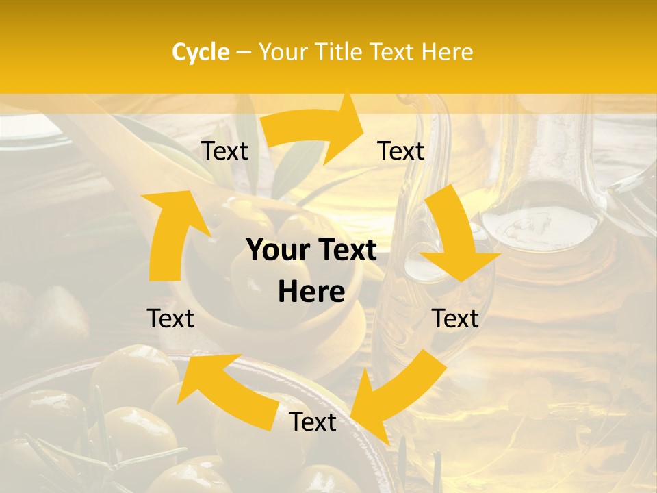 Nature Freshness Olive Oil PowerPoint Template