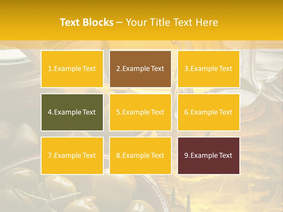 Nature Freshness Olive Oil PowerPoint Template