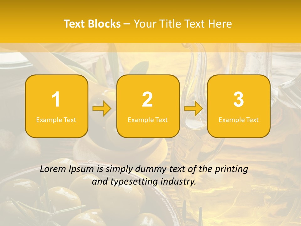 Nature Freshness Olive Oil PowerPoint Template