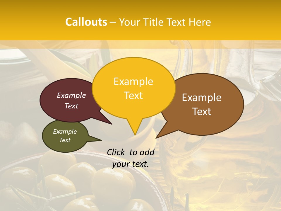 Nature Freshness Olive Oil PowerPoint Template