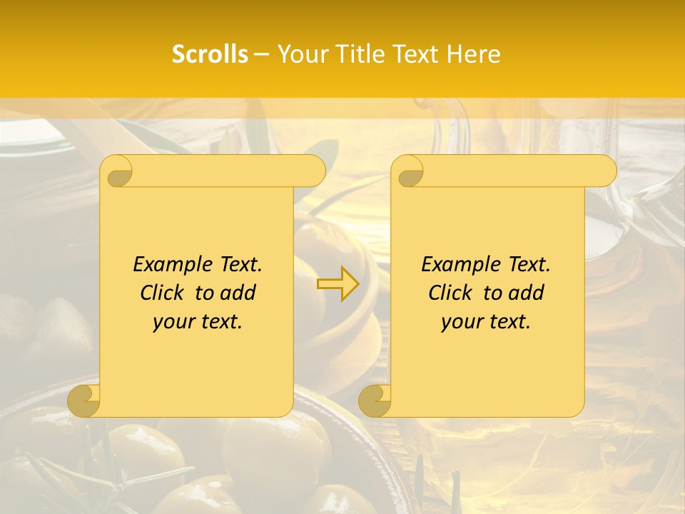 Nature Freshness Olive Oil PowerPoint Template