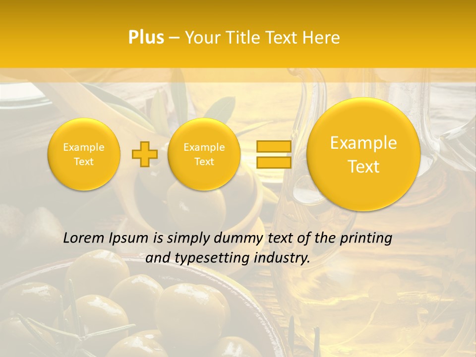 Nature Freshness Olive Oil PowerPoint Template