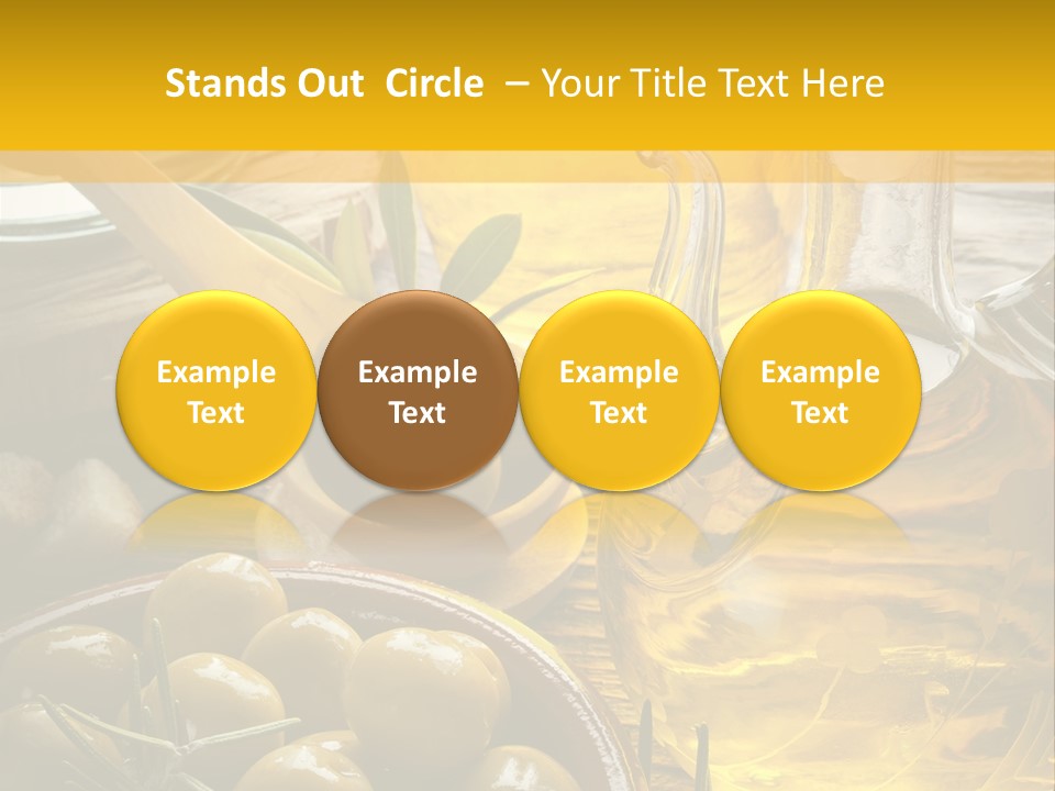 Nature Freshness Olive Oil PowerPoint Template