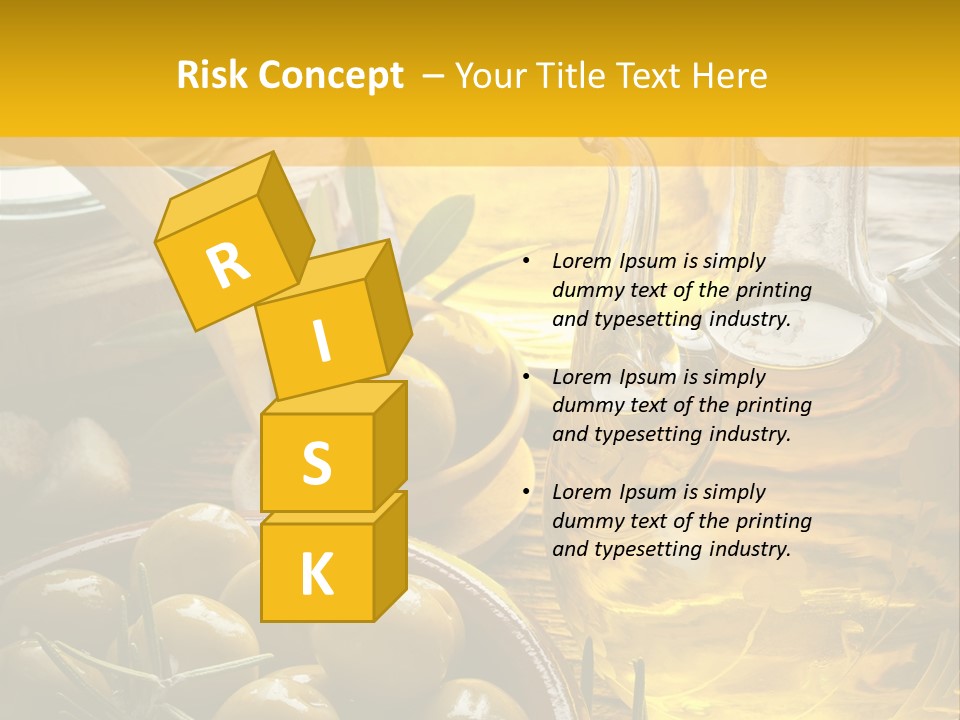 Nature Freshness Olive Oil PowerPoint Template