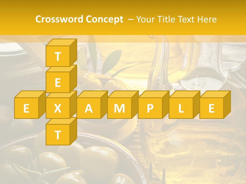 Nature Freshness Olive Oil PowerPoint Template