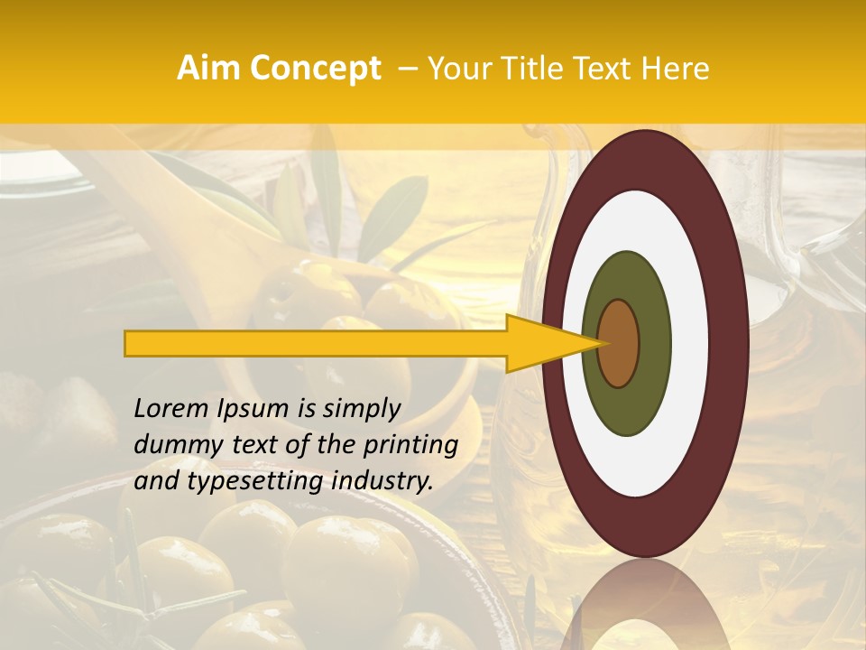 Nature Freshness Olive Oil PowerPoint Template
