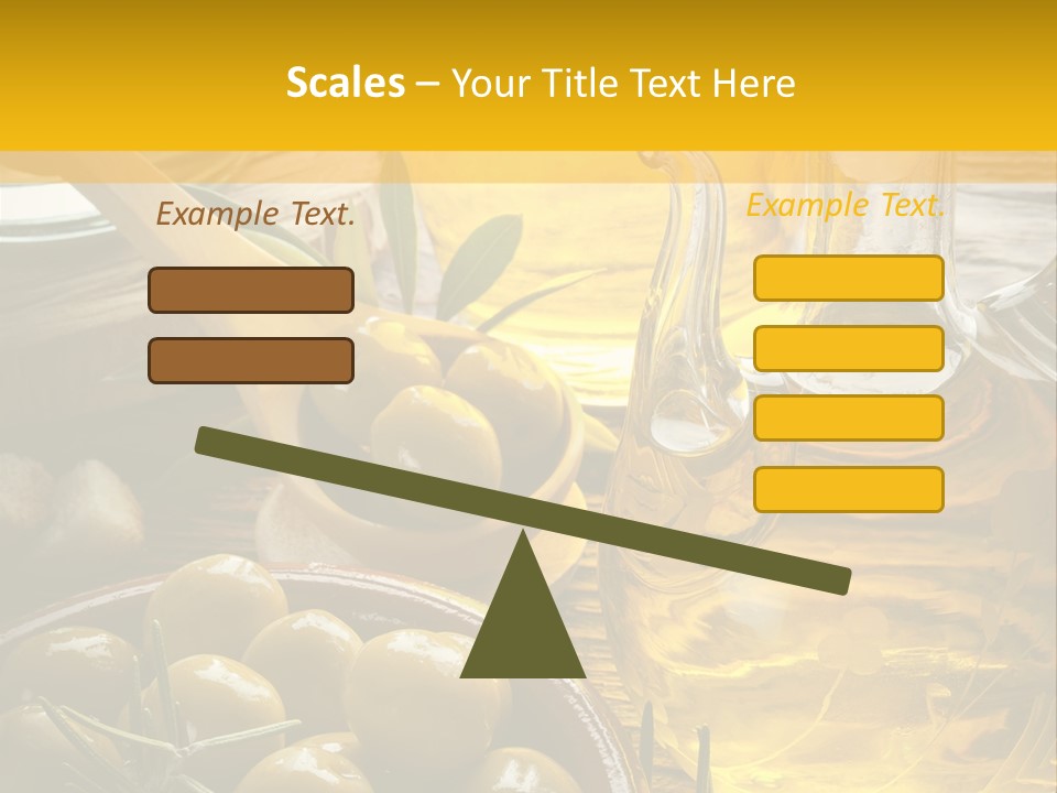 Nature Freshness Olive Oil PowerPoint Template