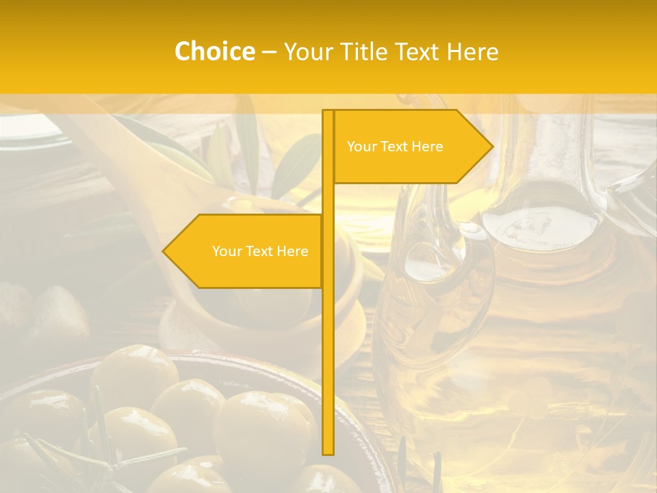 Nature Freshness Olive Oil PowerPoint Template