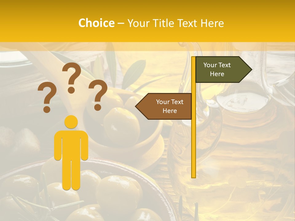 Nature Freshness Olive Oil PowerPoint Template