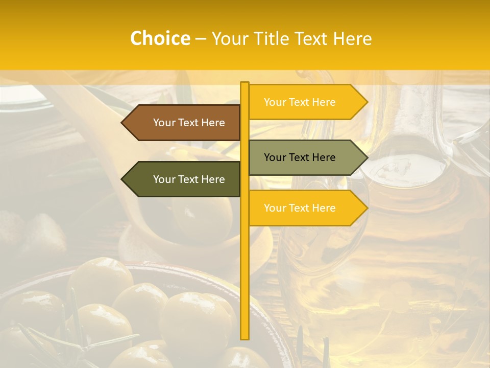 Nature Freshness Olive Oil PowerPoint Template
