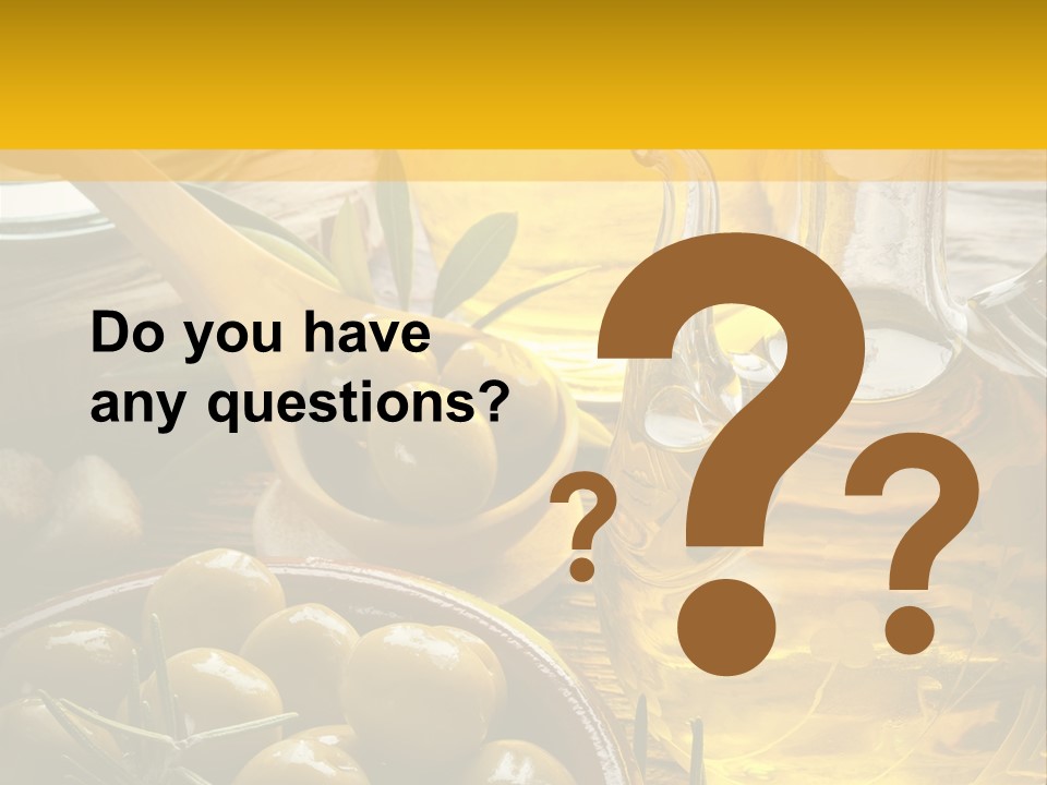 Nature Freshness Olive Oil PowerPoint Template