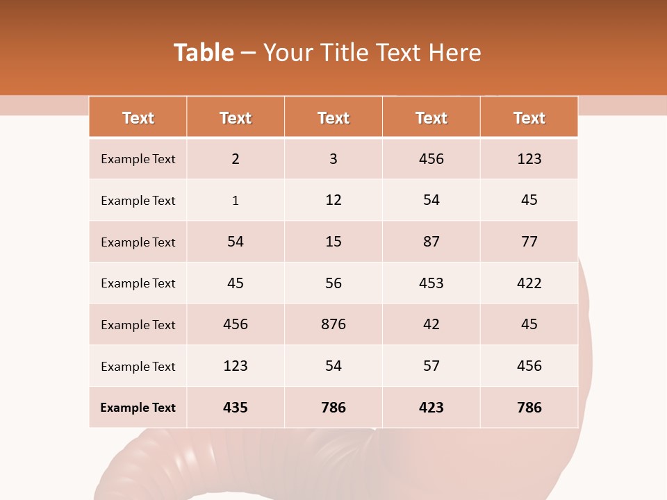 Brown Wet Crawling PowerPoint Template
