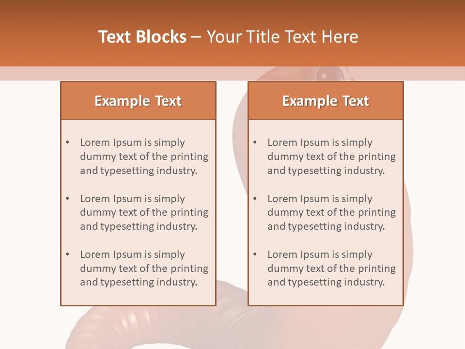 Brown Wet Crawling PowerPoint Template