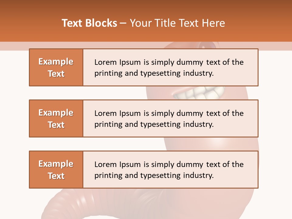 Brown Wet Crawling PowerPoint Template