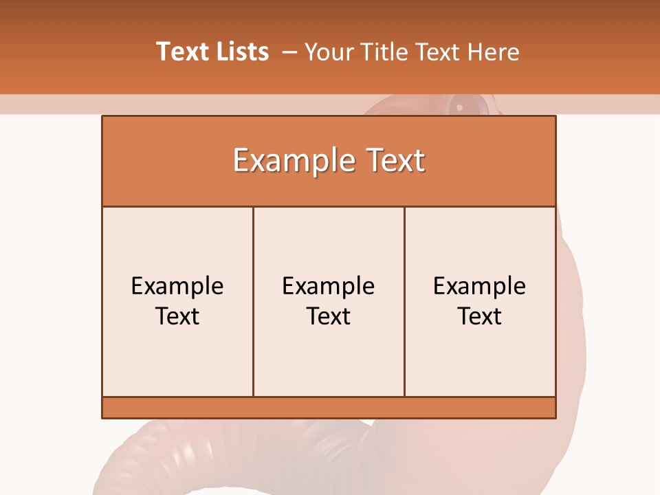 Brown Wet Crawling PowerPoint Template
