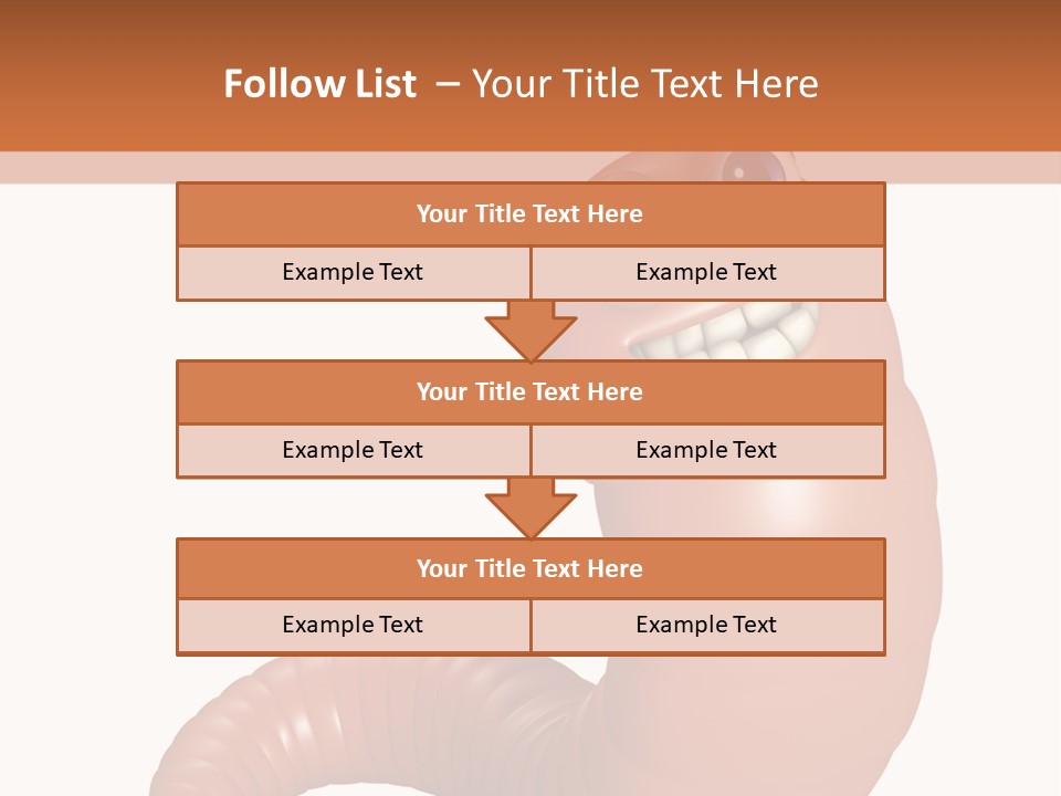 Brown Wet Crawling PowerPoint Template