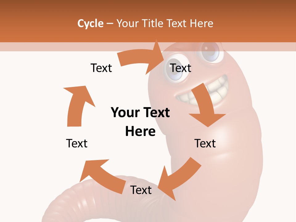 Brown Wet Crawling PowerPoint Template