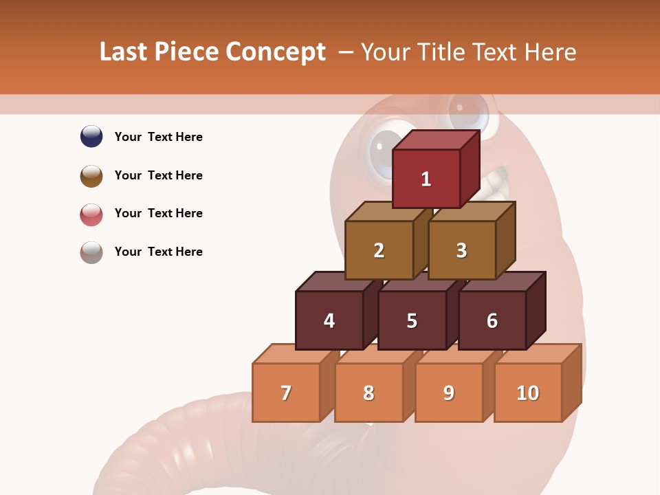 Brown Wet Crawling PowerPoint Template