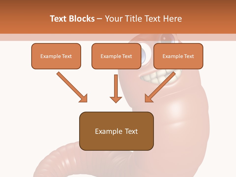 Brown Wet Crawling PowerPoint Template