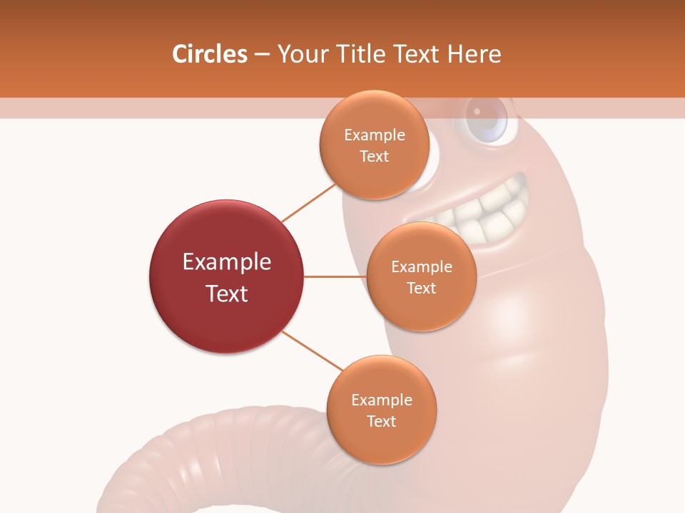 Brown Wet Crawling PowerPoint Template