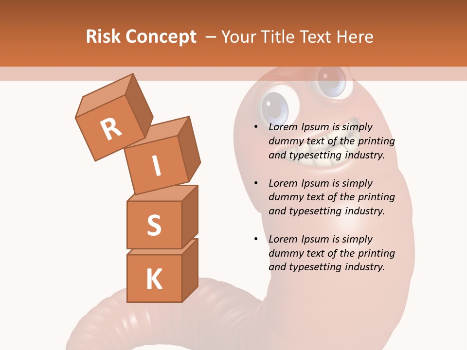 Brown Wet Crawling PowerPoint Template