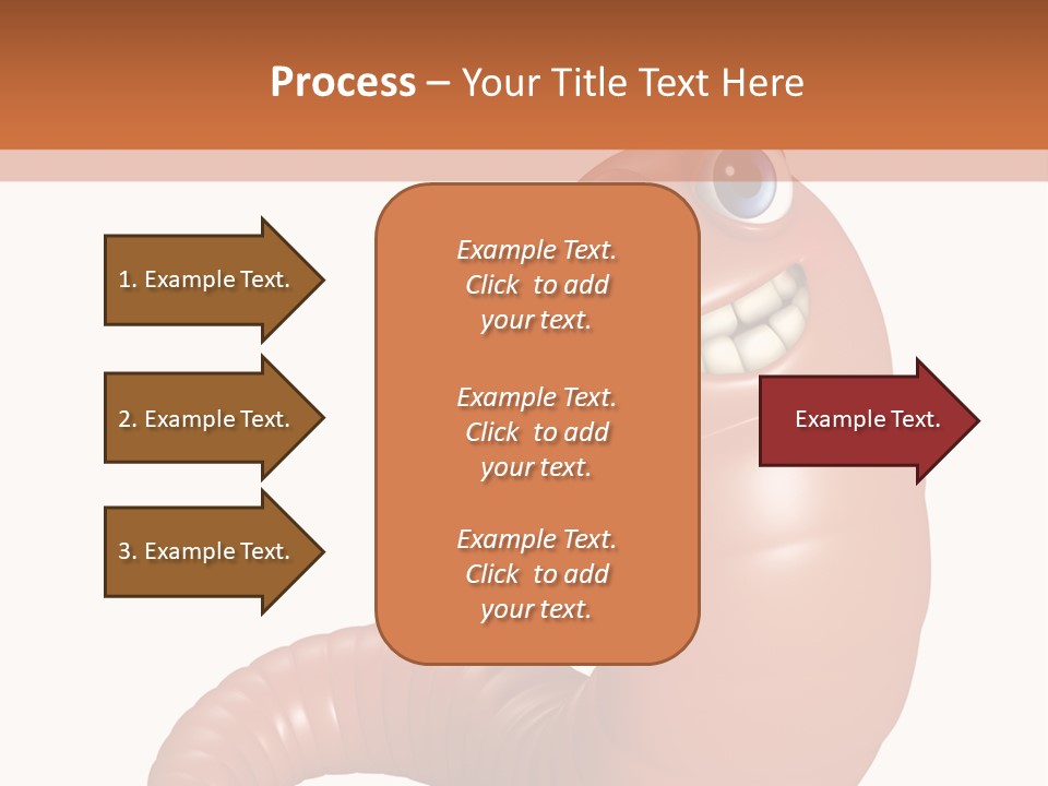 Brown Wet Crawling PowerPoint Template