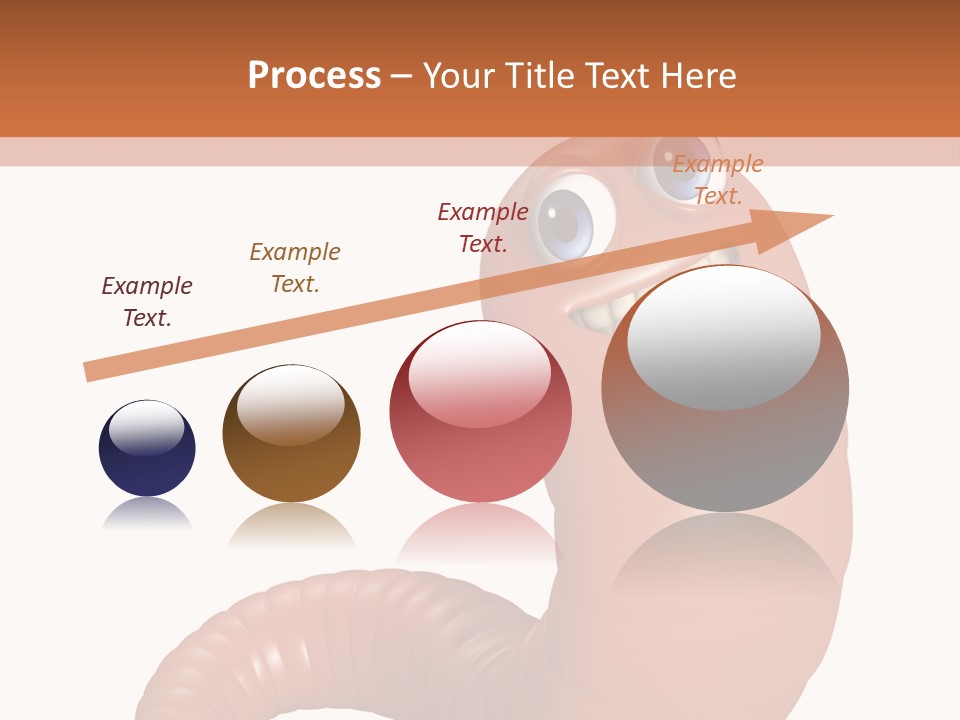 Brown Wet Crawling PowerPoint Template