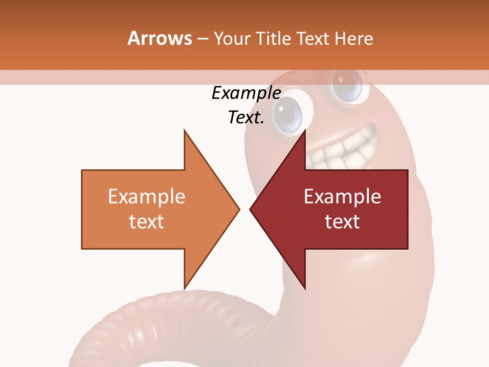 Brown Wet Crawling PowerPoint Template