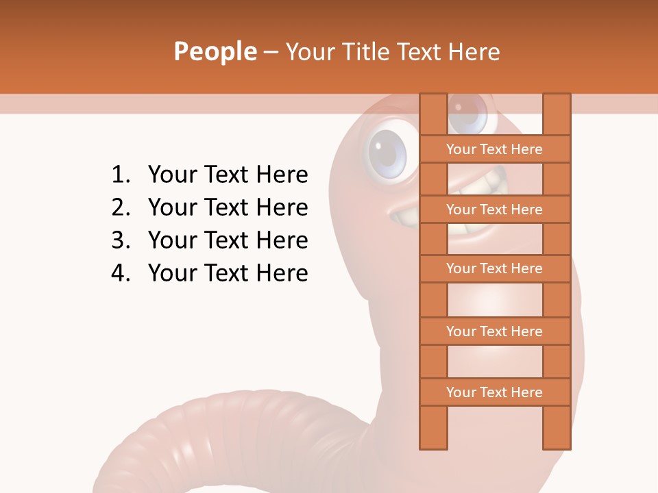 Brown Wet Crawling PowerPoint Template