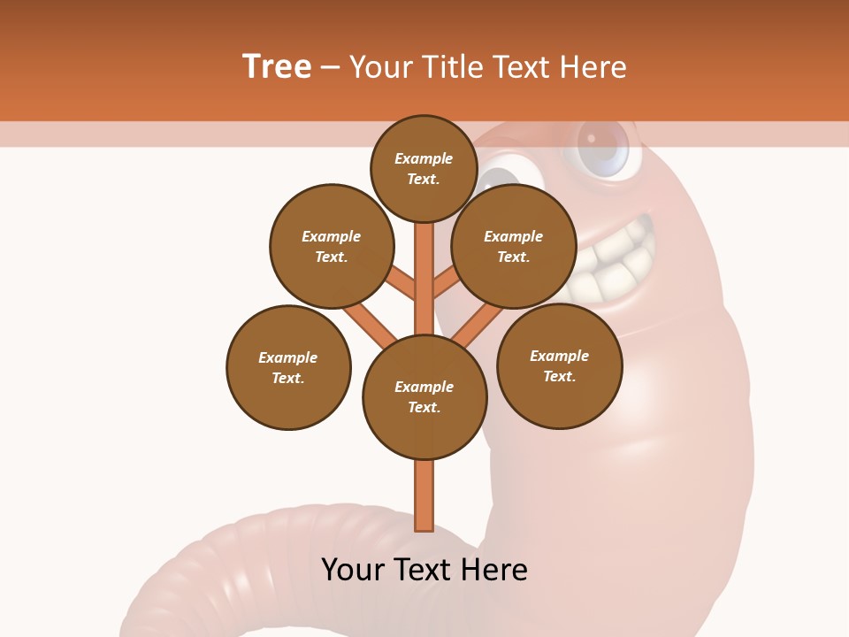 Brown Wet Crawling PowerPoint Template