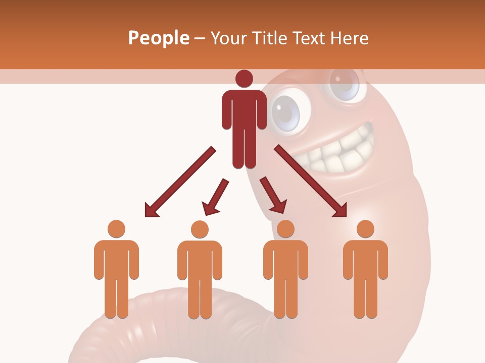 Brown Wet Crawling PowerPoint Template