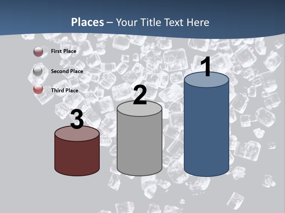 Close Frozen Sugar PowerPoint Template