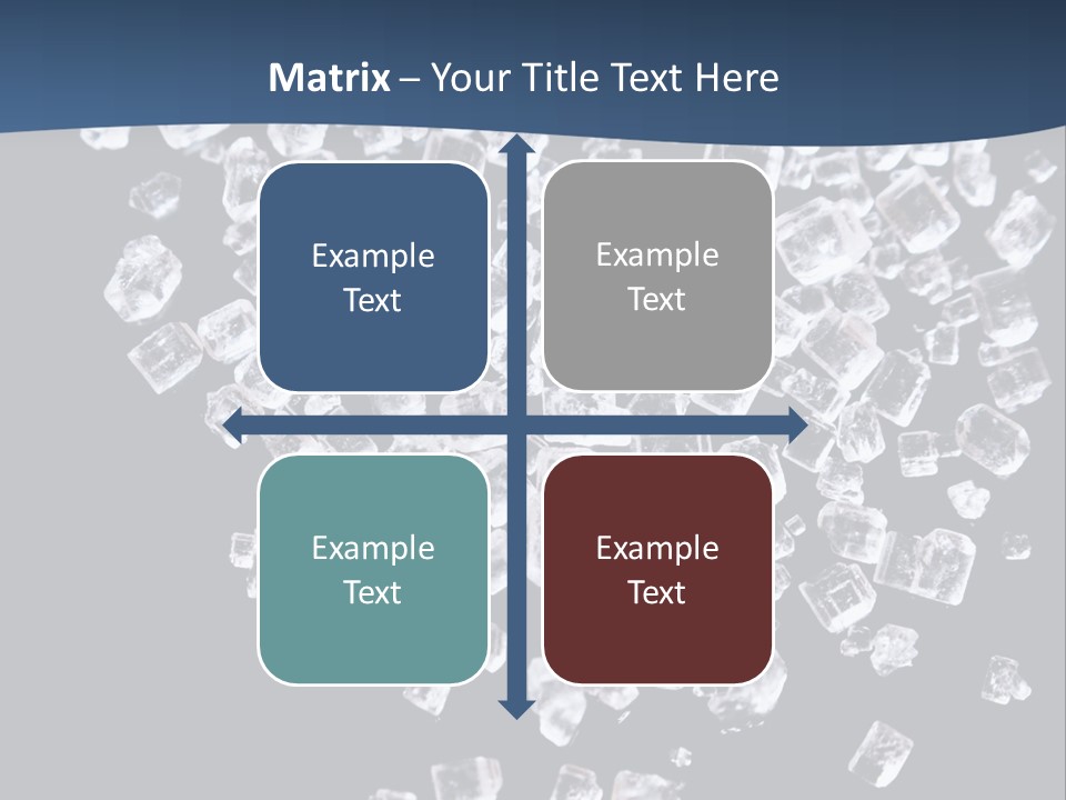 Close Frozen Sugar PowerPoint Template