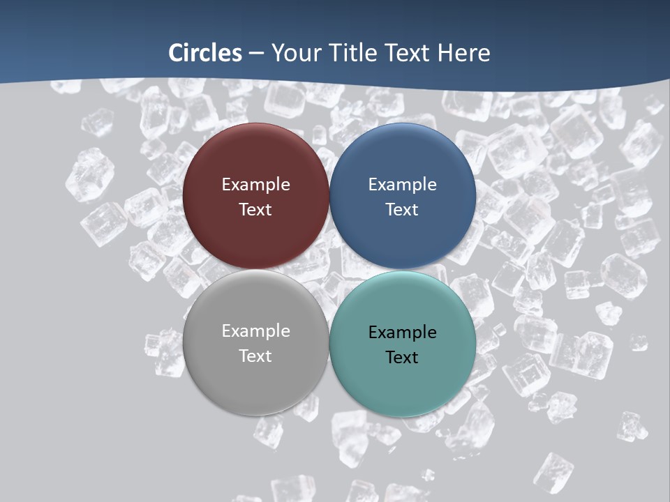 Close Frozen Sugar PowerPoint Template