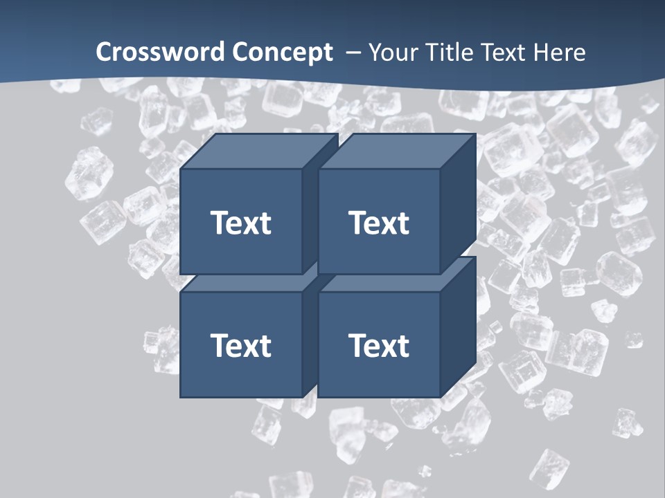 Close Frozen Sugar PowerPoint Template