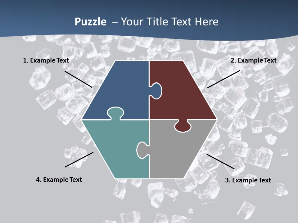 Close Frozen Sugar PowerPoint Template