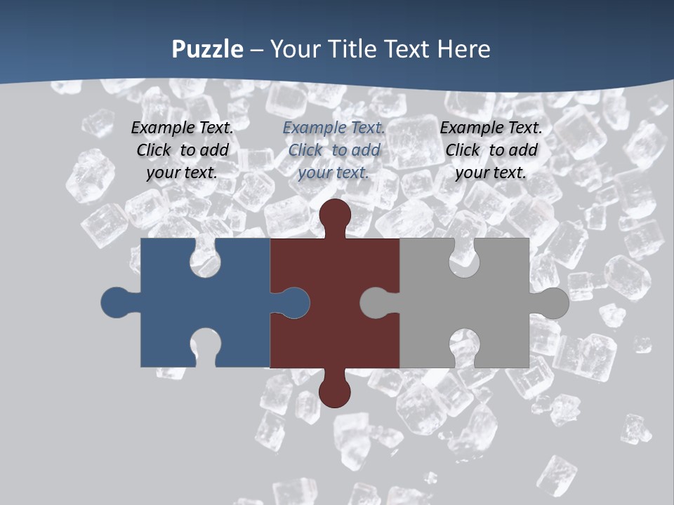 Close Frozen Sugar PowerPoint Template