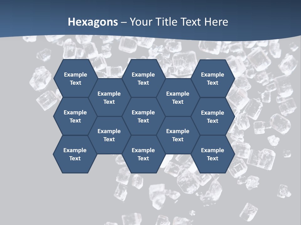 Close Frozen Sugar PowerPoint Template