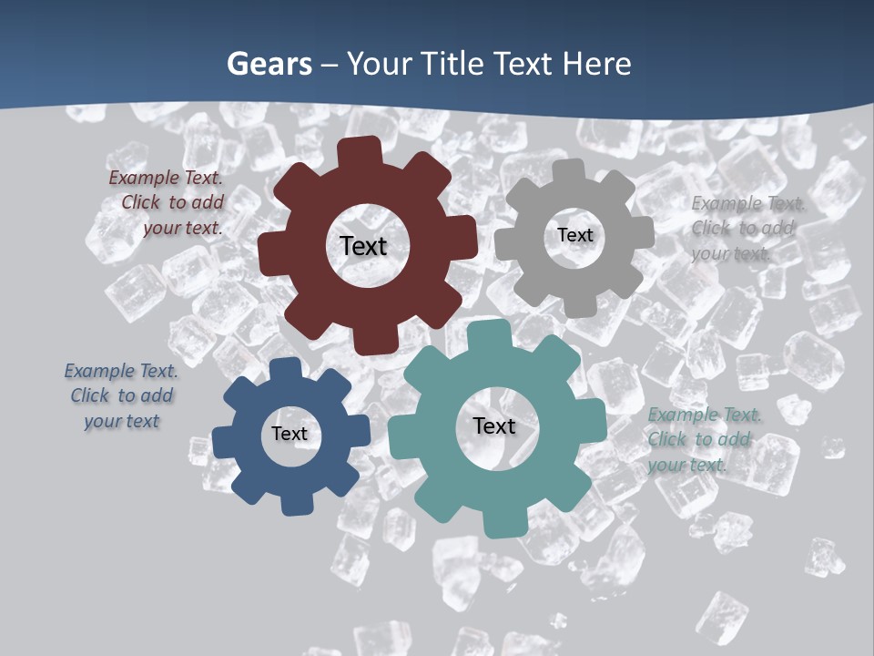 Close Frozen Sugar PowerPoint Template