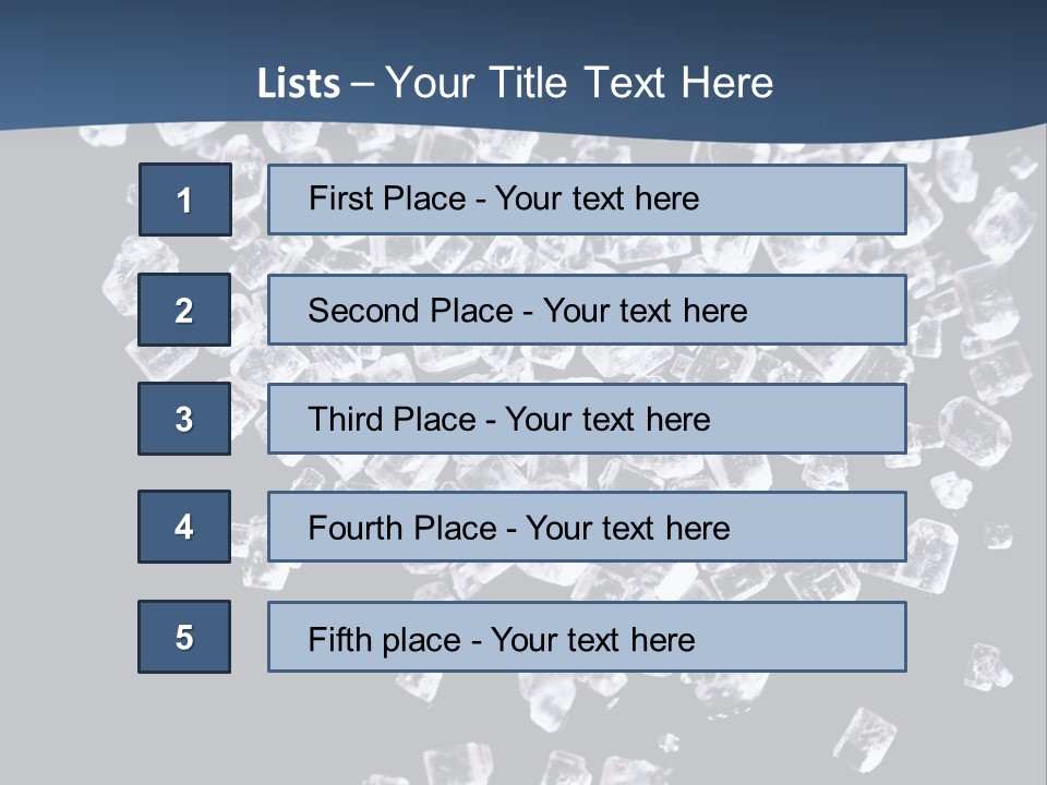 Close Frozen Sugar PowerPoint Template