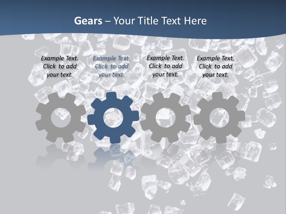 Close Frozen Sugar PowerPoint Template