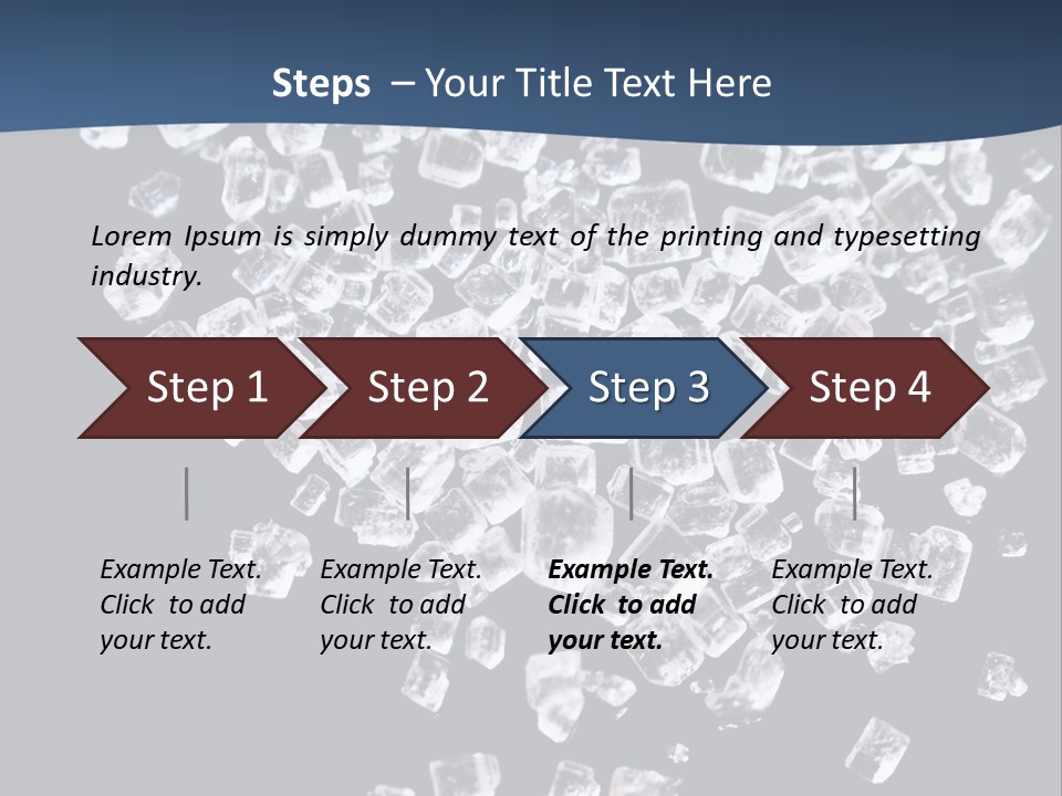 Close Frozen Sugar PowerPoint Template