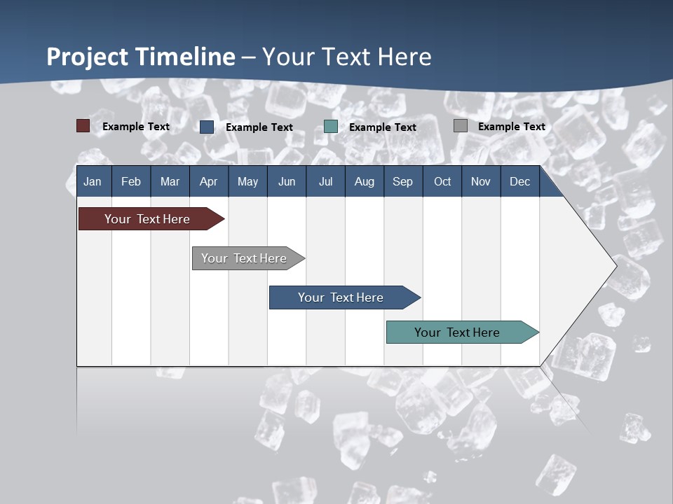 Close Frozen Sugar PowerPoint Template
