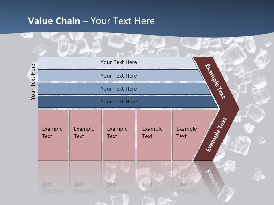 Close Frozen Sugar PowerPoint Template