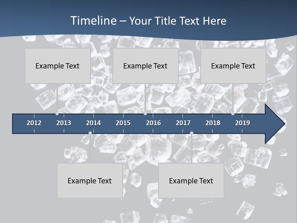 Close Frozen Sugar PowerPoint Template