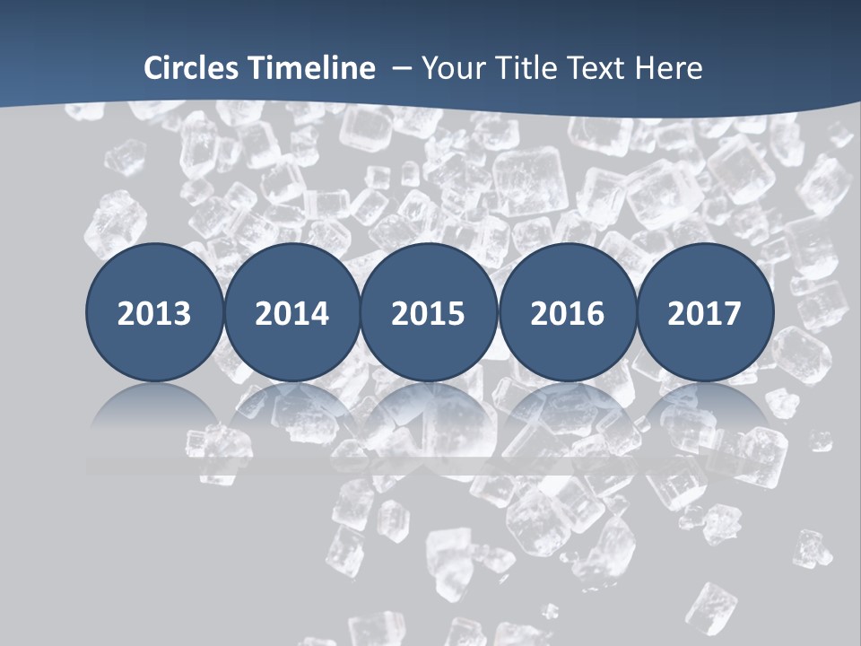 Close Frozen Sugar PowerPoint Template