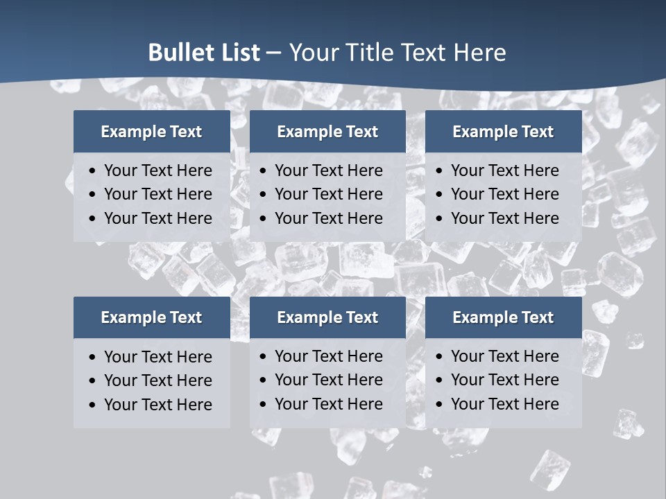 Close Frozen Sugar PowerPoint Template