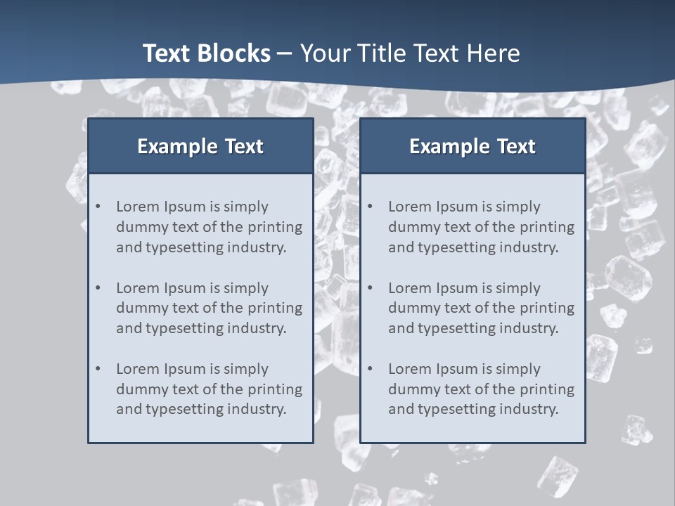 Close Frozen Sugar PowerPoint Template