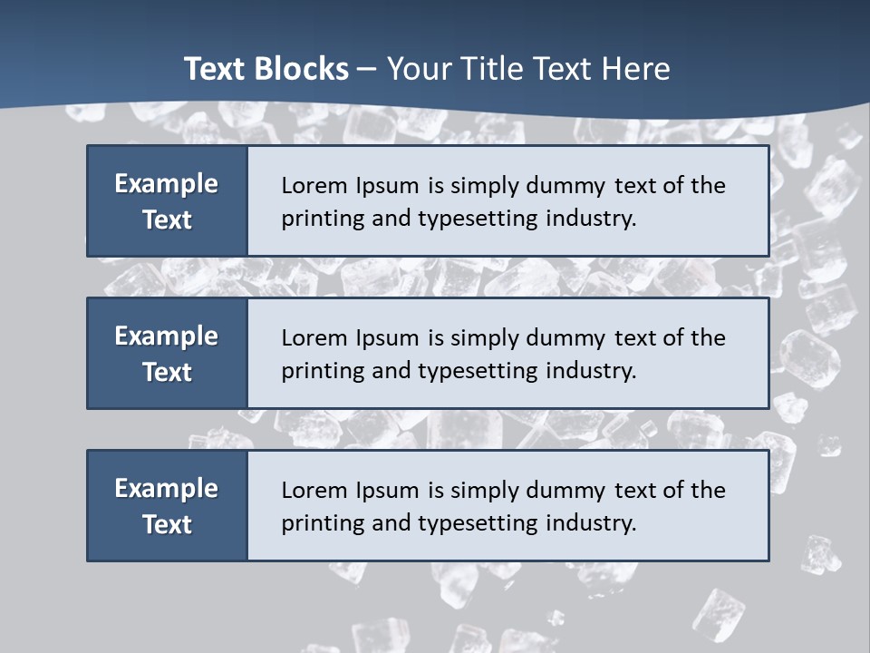 Close Frozen Sugar PowerPoint Template